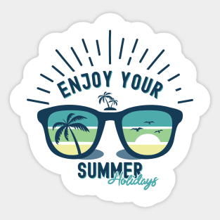 Enjoy your Summer Holiday Shirt Sticker